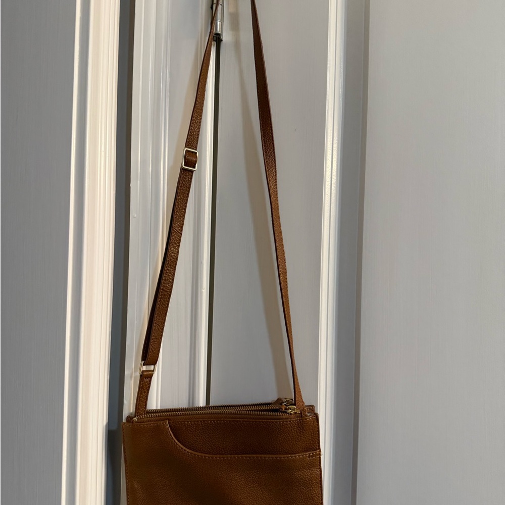 Brown Leather Crossbody Bag